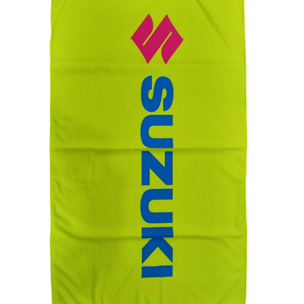 Suzuki Sublimated Towel   Yellow