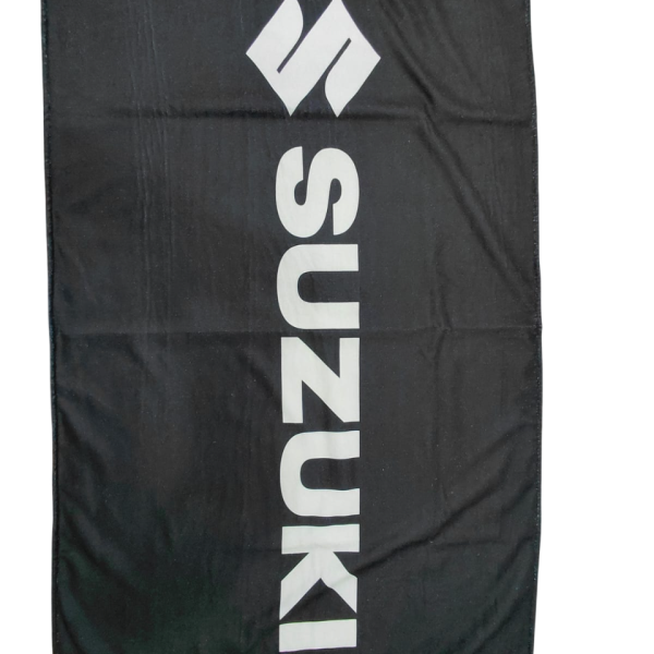 Suzuki Sublimated Towel   Black