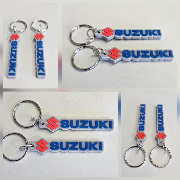 Custom Molded Suzuki Rubber Keyring