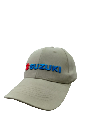 Suzuki 6 Panel Brushed Cotton Cap   Khaki