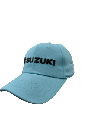 Suzuki 6 Panel Brushed Cotton Cap   Light Blue