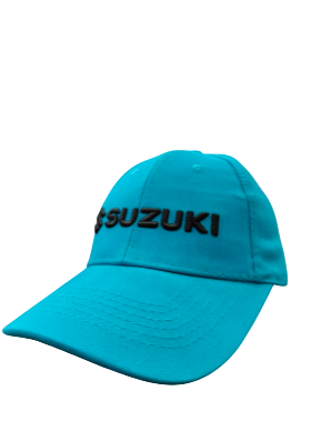 Suzuki 6 Panel Brushed Cotton Cap   Turquoise